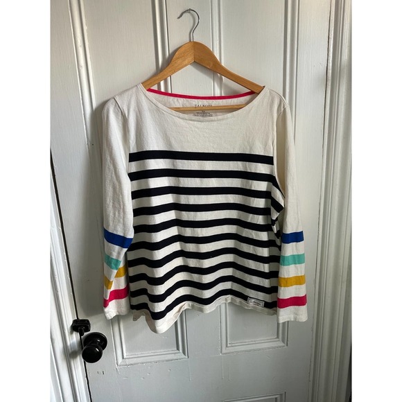 Talbots Striped Bateau T Shirt XL Petite New with out tags - Picture 2 of 5